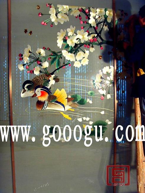 刺繡屏風(fēng)安裝 蘇州刺繡隔斷安裝 雙面繡隔斷屏風(fēng)