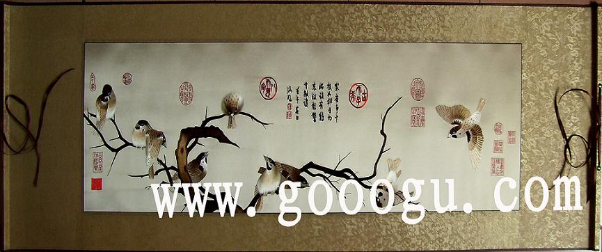 蘇繡畫 手工刺繡畫 中國傳統(tǒng)禮品