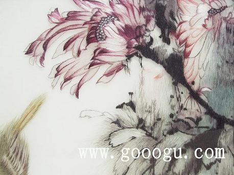 蘇繡精品畫，臥室居家裝飾畫，手工刺繡高檔畫