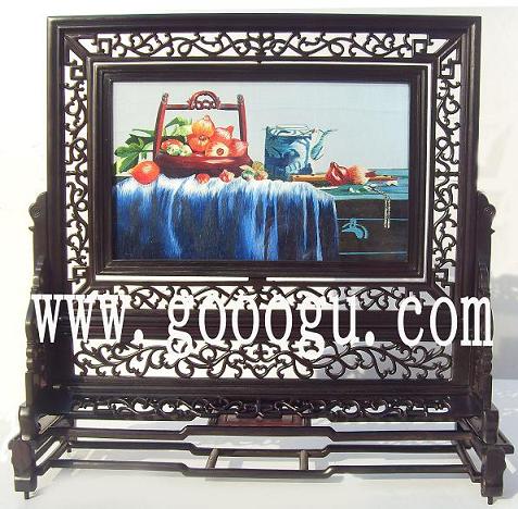 蘇繡，蘇州刺繡精品，靜物刺繡雙面繡禮品