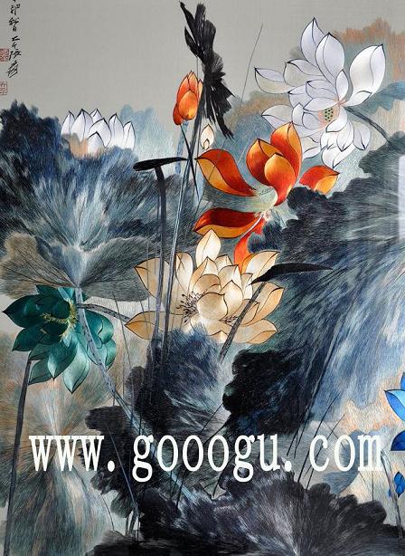 蘇繡精品，高檔刺繡屏風(fēng)