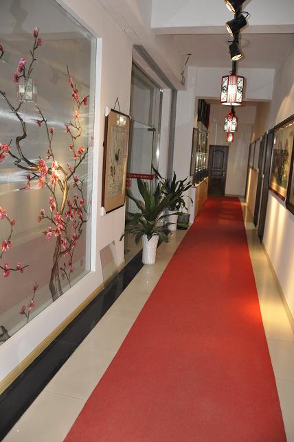 嬌古蘇繡藝術(shù)長廊，蘇州嬌古蘇繡展廳局部圖