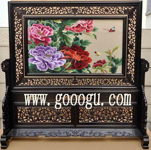 蘇州刺繡(蘇繡),雙面繡擺件,高檔手工雙面繡