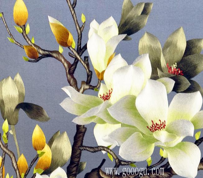 玉蘭花部分特寫(xiě)!做工精細(xì),翠條多力引風(fēng)長(zhǎng),點(diǎn)破銀花玉雪香。