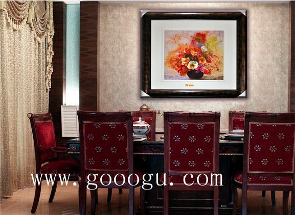 居家刺繡壁畫效果圖，別墅裝飾畫，豪宅壁掛國效果圖